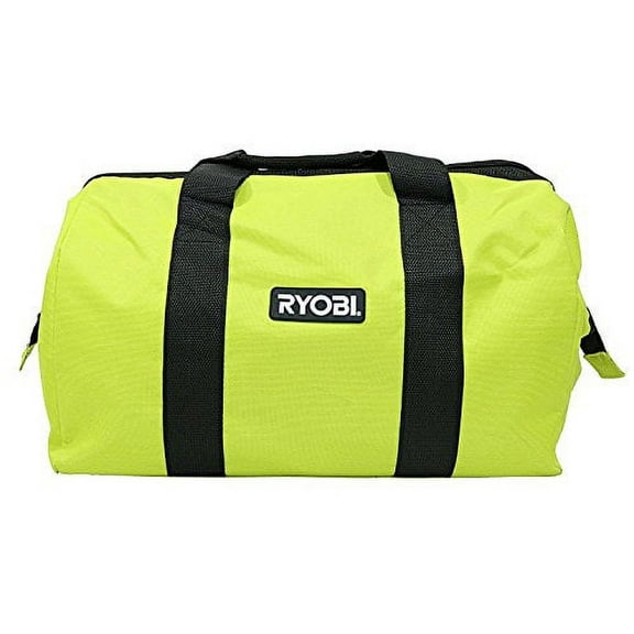 Green Wide Mouth Collapsible Genuine OEM Contractor?s Bag w/Full Top Single Zipper Action and Cross X Stitching
