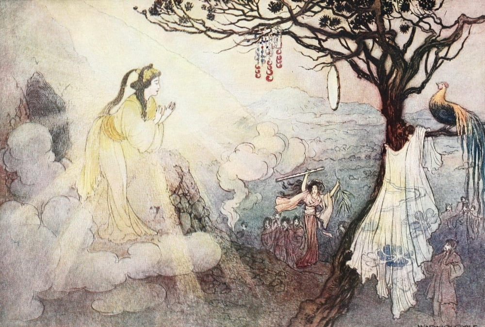 Green Willow 1910 The story of Susa the Impetuous 1 Canvas Art - Warwick Goble (18 x 24)