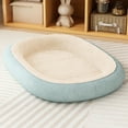 thumbnail image 1 of Green Winter Warm Cat Bed With Thick Padding, Washable Round Pet Bed For Dogs - Green, 1 of 6