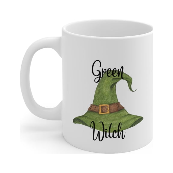 Green Witch 11 oz Ceramic Coffee Mug