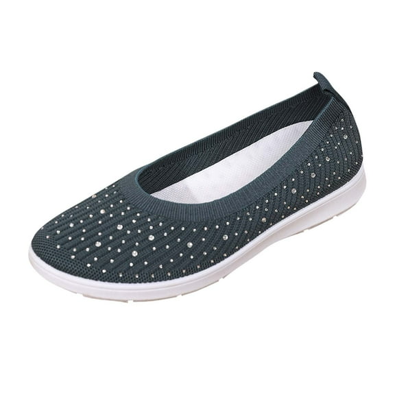 Green Women Comfortable Beach Slippers With Round Toe And Metal Detail For Relaxed Fit During Spring And Summer