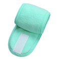 thumbnail image 1 of Green Women'S Stretch Terry Cloth Headband For Makeup Shower Bath Sports Soft Absorbent Adjustable Hair Band One Size Fits All 24 X 3.5 Inches, 1 of 4