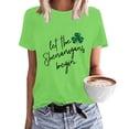 thumbnail image 1 of Green Women's Short Sleeve T-shirt, Sweatshirt Womens Cute Trendy Shirt Casual Short Sleeve Pullover Tops,Women's Short sleeve T-shirt XL, 1 of 6