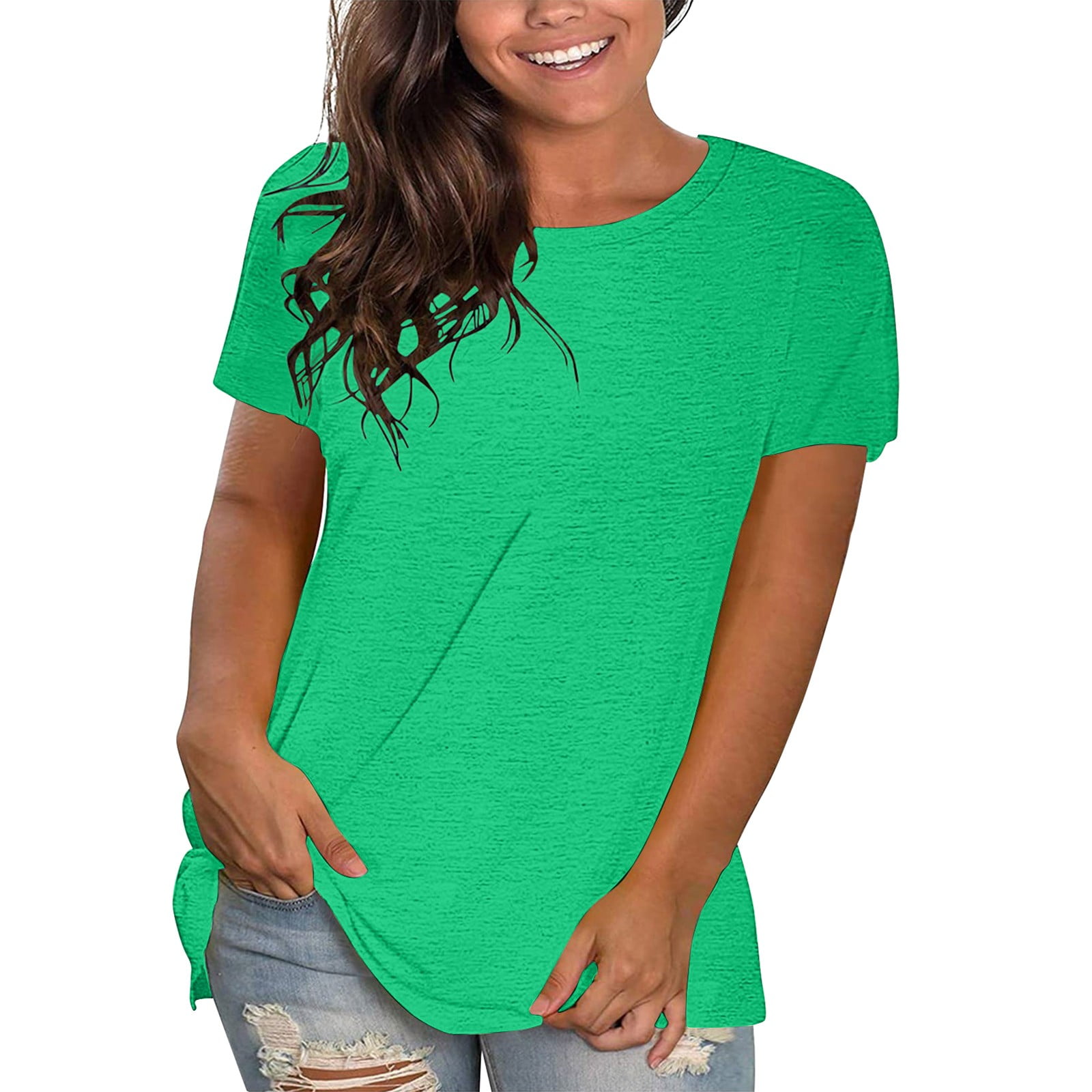 Women Short Sleeved T Shirt Colorful