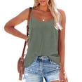 thumbnail image 1 of Green Women's Tanks, Tank Top For Women Adjustable Spaghetti Strap Camisole Scoop Neck Sleeveless Top S 3Xl,Women's Tanks & Camis L, 1 of 8