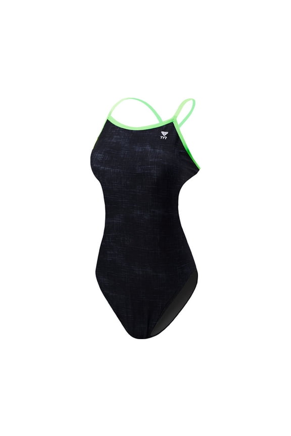 Green Womens Diamondfit One-Piece Swimwear 26