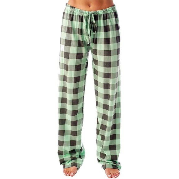 Green Womens Dress Pants for Work, Cotton Womens Dress Pants, Work Clothes for Women 2024, XXL Womens Summer Pants, Plaid Women'S Business Pants, Weekend Lattice Sleepwear Tall Wide Leg Trousers