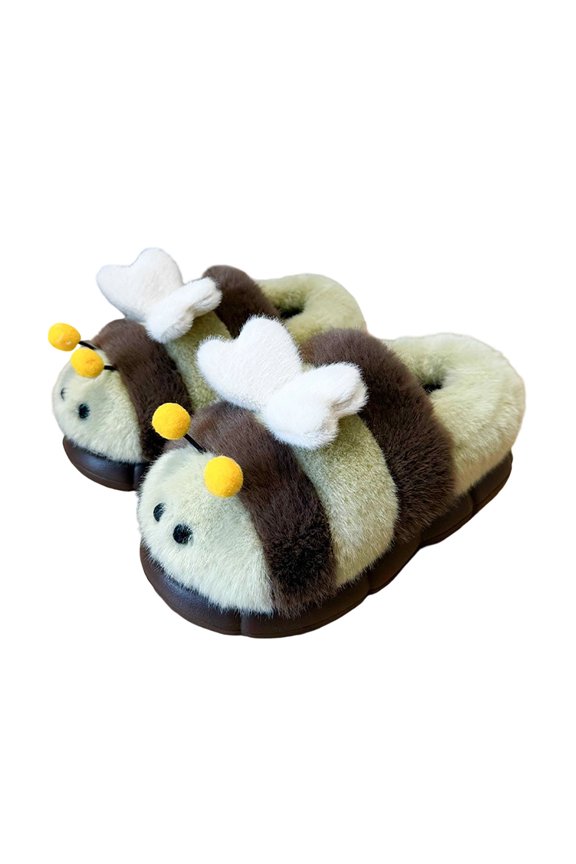 Green Womens Warm Comfortable Soft Sole Furry Toe Cover Slippers For Home Wear And Indoor Outdoor Use With Cozy Design Size 40