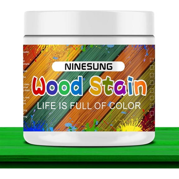 Green Wood Stain | Wood Dye Powder for Indoor and Outdoor | Furniture Dye | Fast Drying | Furniture Stain for Wood | Wood Pigment Powder | Wood Coloring Powder (Green, 16 Ounces)