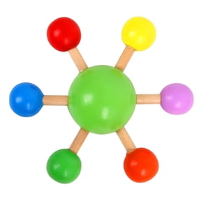 Green Wooden Gyroscope Spinning Top Optical Illusion Physics Educational Toy Focus Training Stress Relief Hand Eye Coordination Activity For Kids