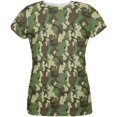 thumbnail image 1 of Green Woodland Camo All Over Womens T Shirt Multi 2XL, 1 of 2
