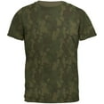 thumbnail image 1 of Green Woodland Camo Mens Soft T Shirt Military Green SM, 1 of 2