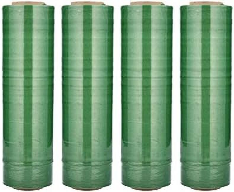 Green Wrap, 4 Pack, 17 Inch x 1476 Feet, Gauge, Dark/Opaque Hand Film