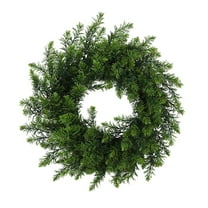 Green Wreaths For Front Door Outside All Season Artificial Fir Wreath For Front Door, Wall Hanging, Wedding, Window, Home, Porch, Farmhouse