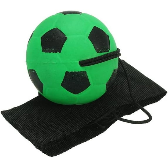 Green Wrist Return Ball - Adjustable Bounce Back Ball with String, Rubber Elastic Rebound Ball Finger Exercise Toy Activity and Play Balls,Paddle Ball with String, Small