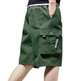 Green XLarge Men's Cargo Short Casual 4 8 Shorts Work Short for Men