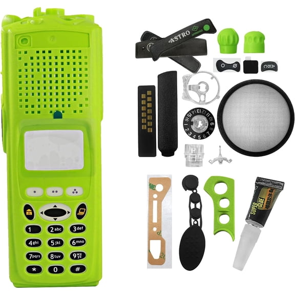 Green XTS5000 Housing Case Front Cover without Copper Switch Compatible with Radio XTS5000 Model III M3