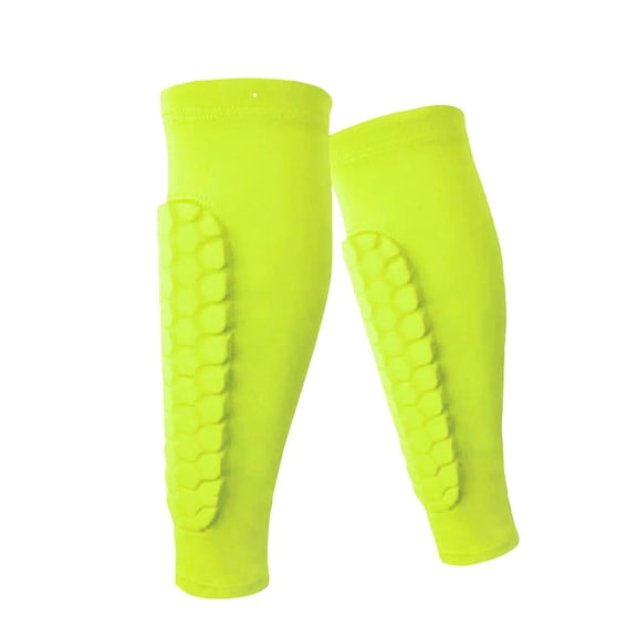 Green Xl Soccer Shin Guards With Pinch Padding, Lightweight Calf Compression Sleeves For Soccer, Baseball, Boxing, Kickboxing, Mountain Biking & More Sports For S