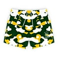 thumbnail image 1 of Green & Yellow Camouflage Swim Trunks For Men, 1 of 6