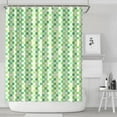 thumbnail image 1 of Green Yellow Checkerboard Checkered Pattern Shower Curtain 72"x84" ,Bathroom Decorative Shower Curtains Set with 12 Hooks,Modern Waterproof Washable Shower Curtain, 1 of 6