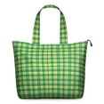 thumbnail image 1 of Green Yellow Checkerboard Checkered Pattern Travel Tote Bags for Women Carry On,Large Weekender Bags for Women Travel,Multi Functional Duffle Bag for Work,Shopping,Sports, 1 of 5