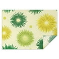 thumbnail image 1 of Green Yellow Dandelion Pattern Rectangle Tablecloth 60"x84",Waterproof Polyester Rectangle Table Cloth, Wipeable Spillproof Polyester Tablecloth for Dining, Camping, Indoor and Outdoor, 1 of 5