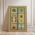 thumbnail image 1 of Green Yellow Floral Panel Poster, Stretched Canvas 8x10in, 1 of 4