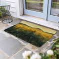 thumbnail image 1 of Green Yellow Forest Door Mat Indoor Outdoor, Oil Painting Landscape Non Slip Welcome Mat with Rubber Backing, Absorbent Fabric Front Door Mats Entryway Rug for Home Patio Entrance 24"x36", 1 of 9