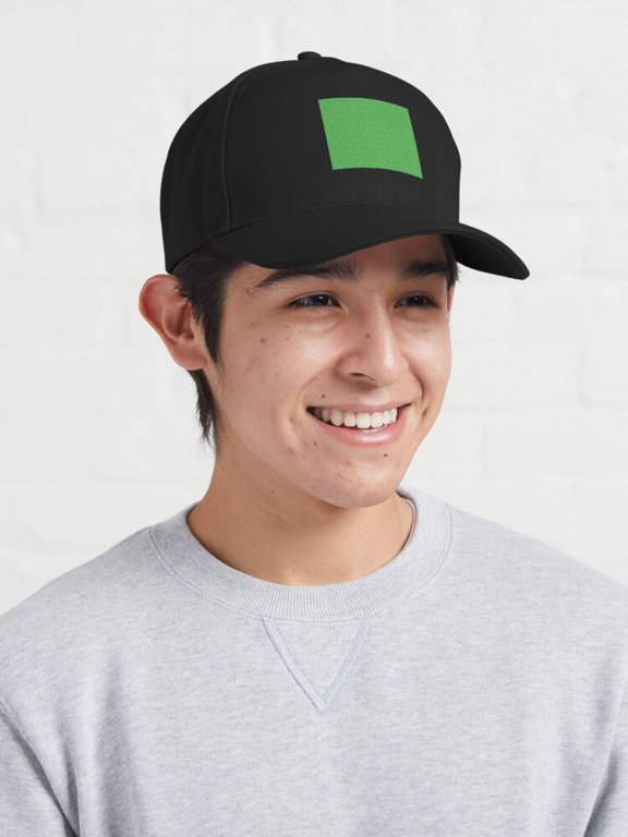 Green Yellow Hexes Baseball Hat, Geometric Pattern Graphic Design, Classic Everyday Cap