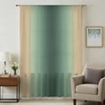 thumbnail image 1 of Green Yellow Ombre Sheer Curtains 54 Inches Long, Farmhouse Modern Gradient Art Light Filering Curtains, Breathable Simi Curtain Privacy Drapes for Kitchen Bathroom Lightweight Small Window Treatment, 1 of 9