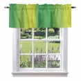 thumbnail image 1 of Green Yellow Ombre Valance Curtain for Windows Color Stripe Gradient Abstract Texture Rod Pocket Curtain Valances Short Window Treatments Panels for Kitchen Bathroom Laundry Basement 42 x 18 Inch, 1 of 9