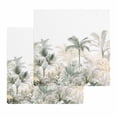 thumbnail image 1 of Green Yellow Palm Tree Kitchen Dish Towels for Drying Dishes Set of 2, Summer Botanical Tropical Waffle Weave Microfiber Hand Tea Bathroom Towels Quick Dry & Absorbent Towel 12x12, 1 of 7