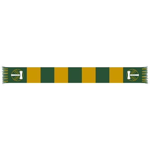Green/Yellow Portland Timbers Team Bar Knit Scarf