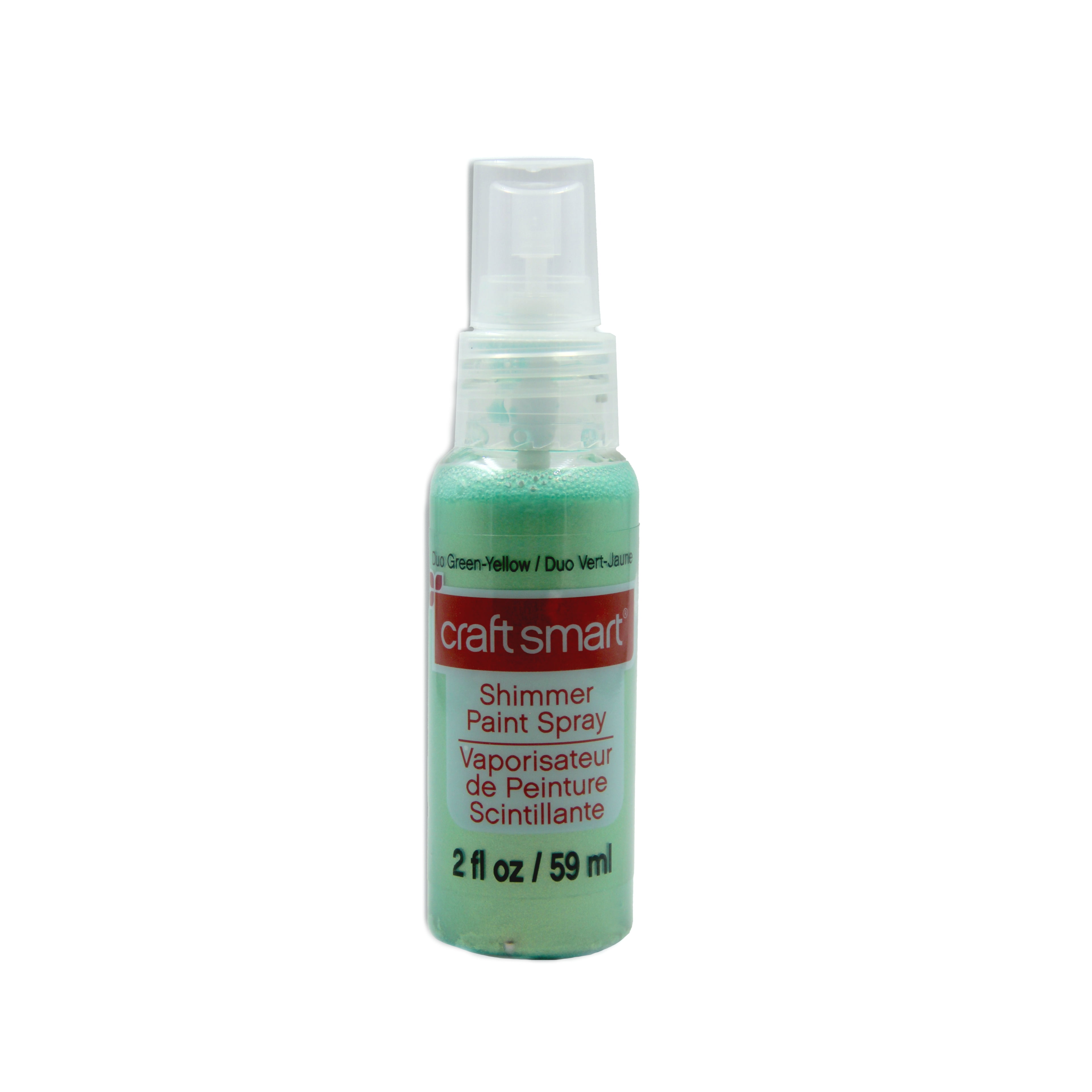 Green/Yellow Shimmer Paint Spray by Craft Smart – Metallic Finish for Porous & Non-Porous Surfaces - Water-Based - 12 Pack