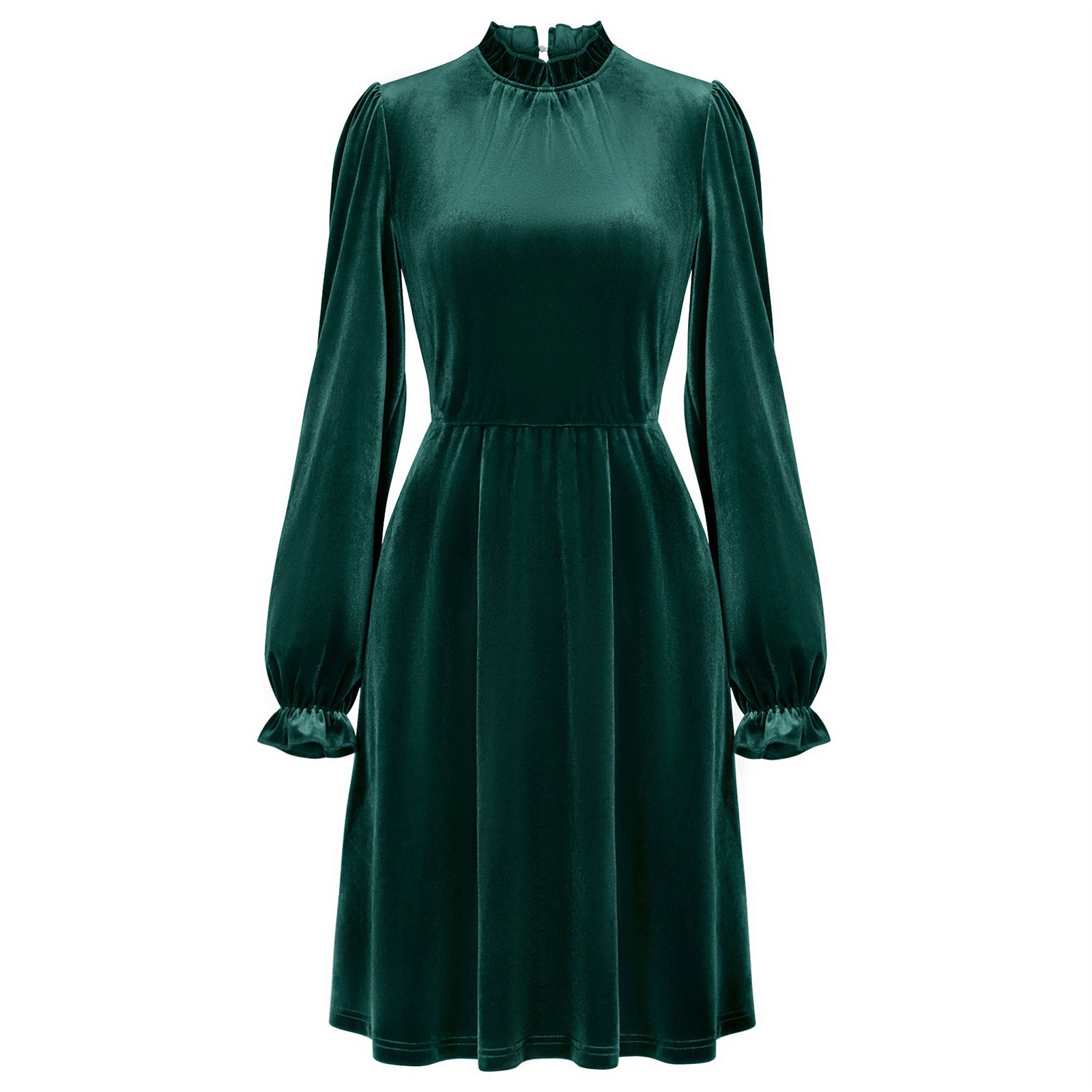 Womens Summer Dresses Fashion Fall Elegant Velvet A Line