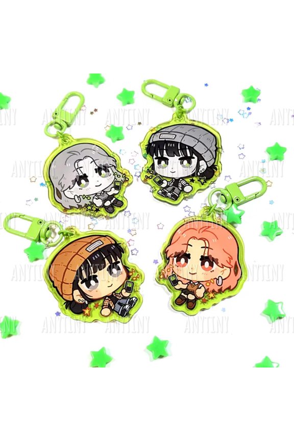 Green Yuri keychains! The guy she was interested in wasn't a guy at all (1 keychain)