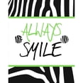 thumbnail image 1 of Green Zebra Sayings I Poster Print by SD Graphics Studio, 1 of 1