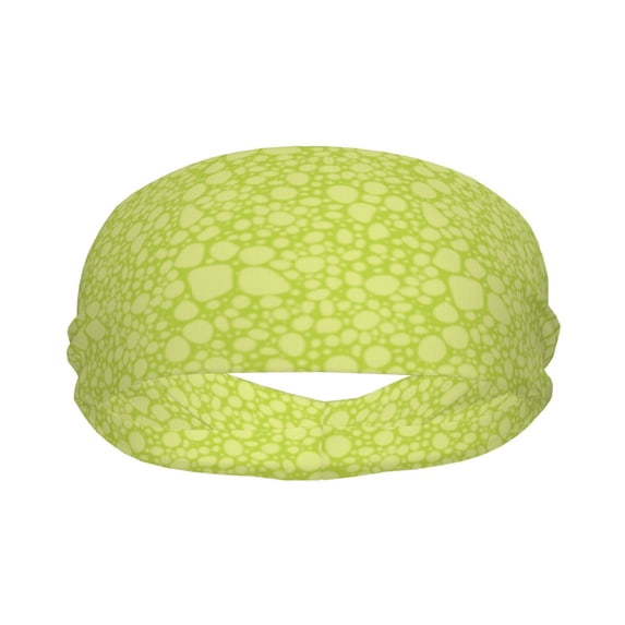 Green abstractly pattern Sports Headband for Women Men, Running Headband Sweat Bands for Cycling, Yoga, Spa, Athleti, Workout - Moisture Wicking Hairband