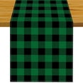 thumbnail image 1 of Green and Black Buffalo Plaid Table Runner 13x72 Inch Classic Christmas Plaid Farmhouse Kitchen Dinning Table Decoration for Home Party Decor, 1 of 4