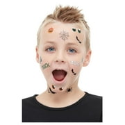 Green and Black Unisex Child Halloween Tattoo Make Up FX Costume Accessory - One Size