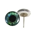 thumbnail image 1 of Green and Blue Human Glass Eyes on Wire Pin Posts, 1 of 3