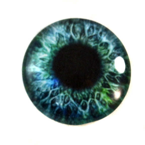 Green and Blue Human Glass Eyes
