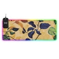 thumbnail image 1 of Green and Blue Leaf on Gold Leaf Wireless Charging RGB Gaming Mouse Pad Large Keyboard Mat Rubber Base 13 Light Modes, 1 of 6