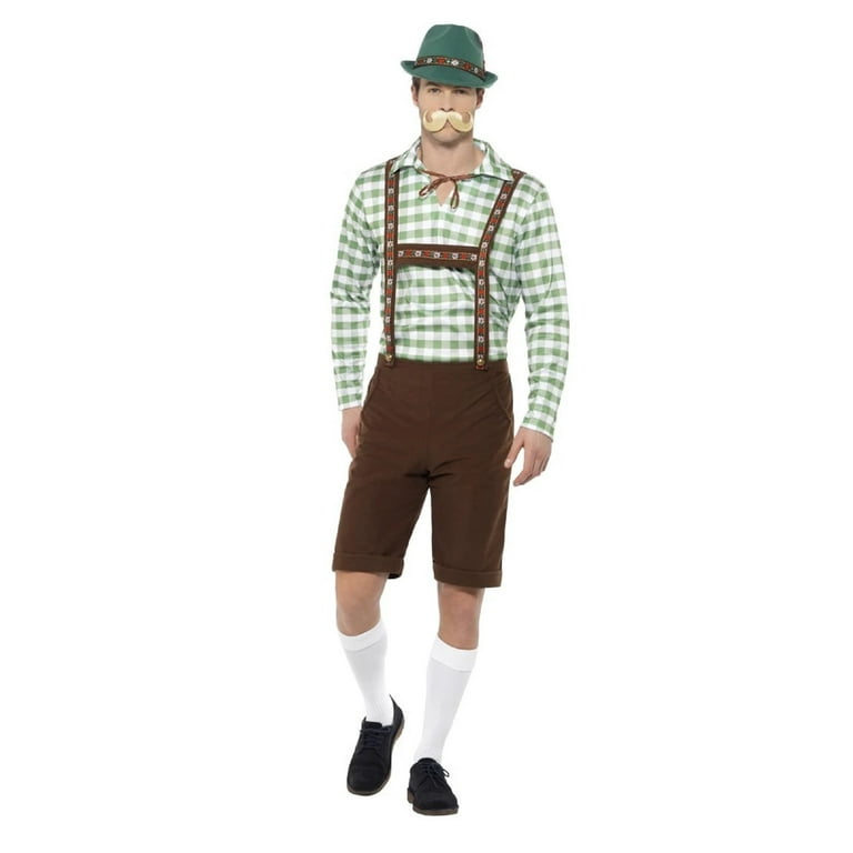 Alpine Bavarian Costume Adult Green Brown Alpine Bavarian Costume Adult Green Brown