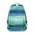 thumbnail image 1 of Green and Grey Abstract Art Artwork Backpack for School,Cute School Bag,Schoolbag with Adjustable Shoulder Straps & Padded Back,15.3"x11"x7.1".﻿, 1 of 6