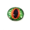 thumbnail image 1 of Green and Orange Dragon Glass Eyes, 1 of 5