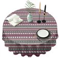 thumbnail image 1 of Green and Red Christmas Pattern Round Tablecloth 60"x60",Wrinkle Wipeable Table Cloth for Kitchen Dining Room Picnic Patio Party, 1 of 6
