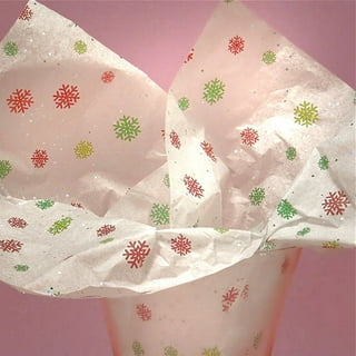  White Sparkle Gift Warp Tissue Paper White Diamond Glitter  Tissue Paper 20 inch x 30 inch 24 Sheets : Health & Household