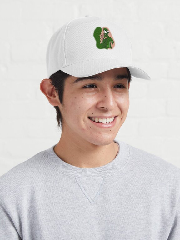 Green and Tan Father's Day Baseball Cap, Rainbow Friends-Inspired Family Graphic Design, Classic Hat