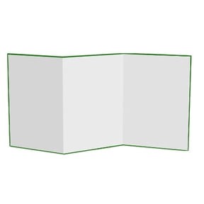 Green and White Foldable Background Board A3 Size Ideal for Chromas Key Video Editing and Product Photography